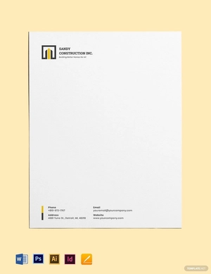 Home Builders Letterhead Template