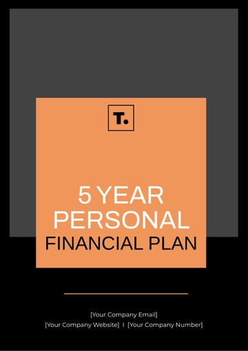 Free 5 Year Personal Financial Plan Template to Edit Online