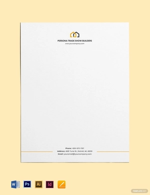 Builder's Trade Show Letterhead Template