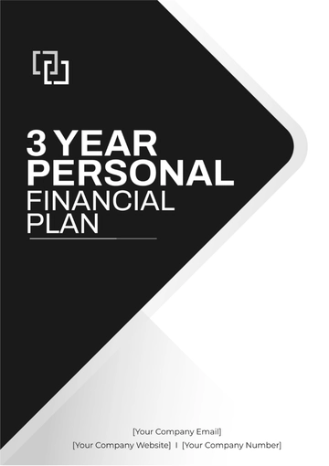 Free 3 Year Personal Financial Plan Template to Edit Online