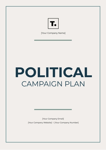 Free Political Campaign Plan Template to Edit Online