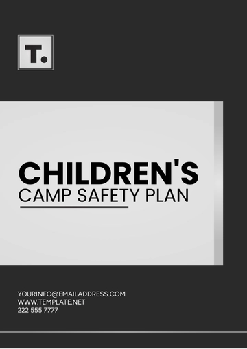 Free Children's Camp Safety Plan Template to Edit Online