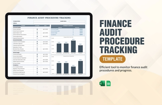Finance Audit Procedure Tracking Template
