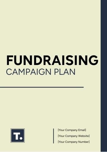 Free Fundraising Campaign Plan Template to Edit Online