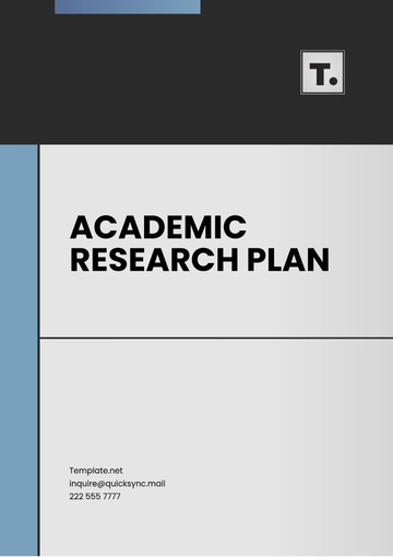 Free Academic Research Plan Template to Edit Online