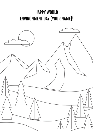 Free World Environment Day Art Drawing Template to Edit Online