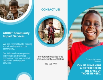 Free Charity Brochure Template to Edit Online