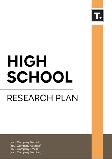 Free High School Research Plan Template to Edit Online