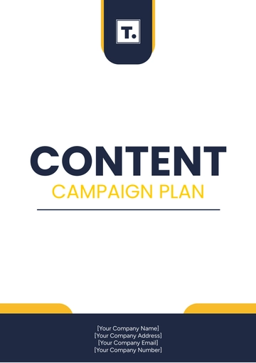 Free Content Campaign Plan Template to Edit Online
