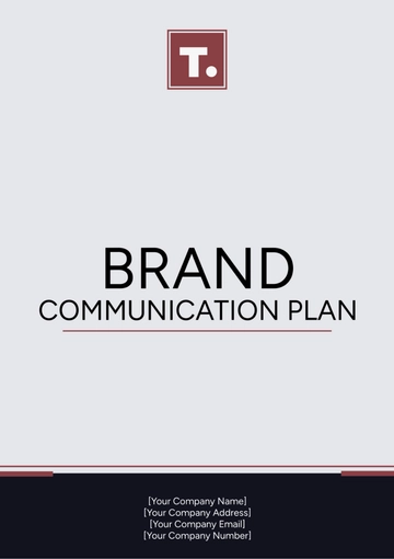 Free Brand Communication Plan Template to Edit Online