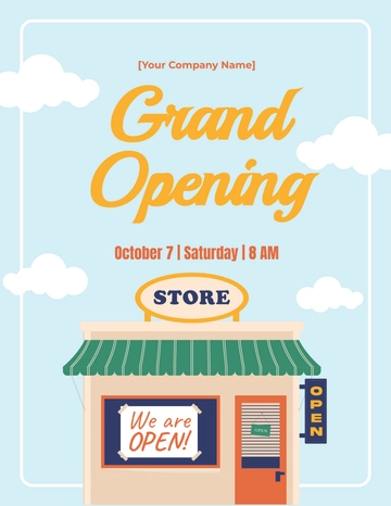 Free Store Opening Flyer Template to Edit Online