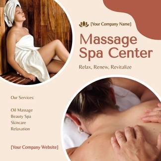 Free Spa Wellness Sale Facebook Post Template to Edit Online