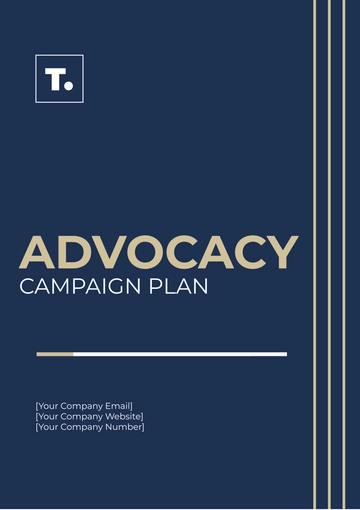 Free Advocacy Campaign Plan Template to Edit Online