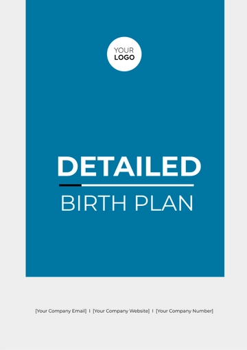 Free Detailed Birth Plan Template to Edit Online