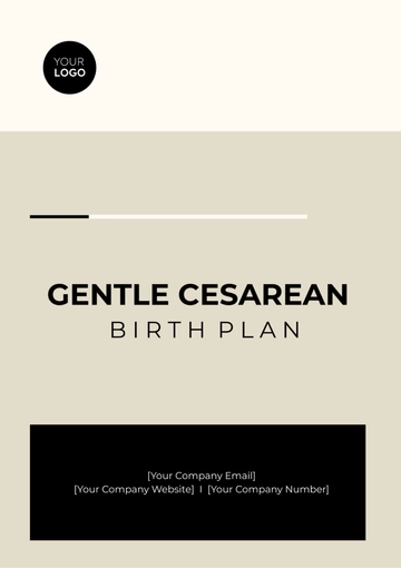 Free Gentle Cesarean Birth Plan Template to Edit Online