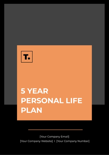 Free 5 Year Personal Life Plan Template to Edit Online