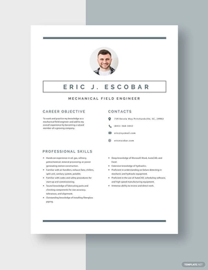 Mechanical Field Engineer Resume