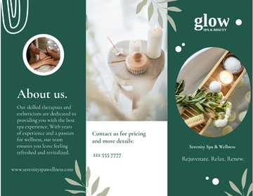 Free Spa Brochure Template