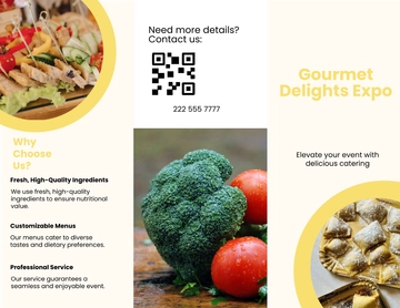 Free Food Catering Brochure Template to Edit Online
