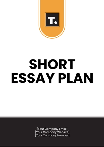 Free Short Essay Plan Template to Edit Online
