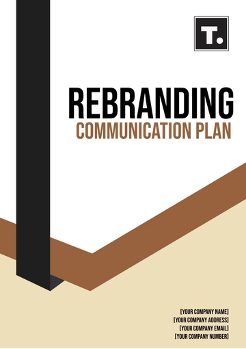 Free Rebranding Communication Plan Template to Edit Online