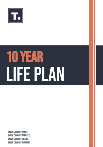 Free 10 Year Life Plan Template to Edit Online