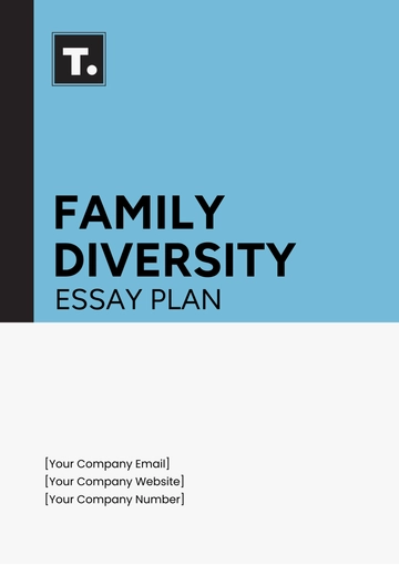 Free Family Diversity Essay Plan Template to Edit Online