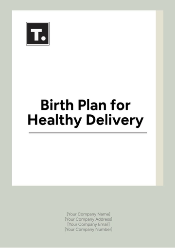 Free Birth Plan For Healthy Delivery Template to Edit Online
