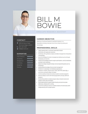 Graduate Research Assistant Resume