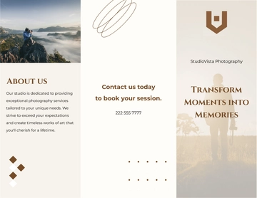 Free Photographer Brochure Template to Edit Online