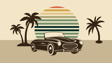 Free Vintage Car Background to Edit Online