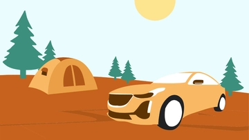 Free Camp Car Background to Edit Online
