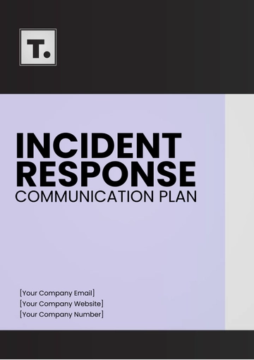 Free Incident Response Communication Plan Template to Edit Online