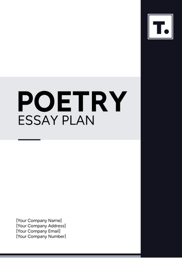 Free Poetry Essay Plan Template to Edit Online