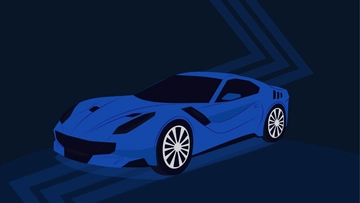 Free Blue Car Background to Edit Online