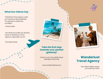 Free Travel Holiday Brochure Template to Edit Online