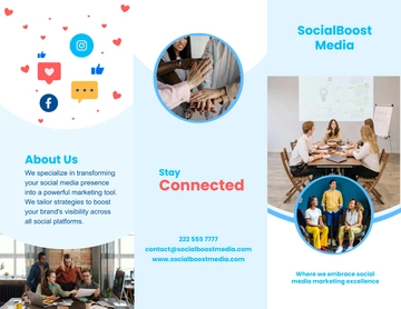 Free Social Media Marketing Brochure Template to Edit Online