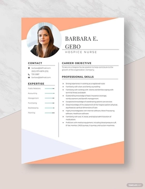 Hospice Nurse Resume