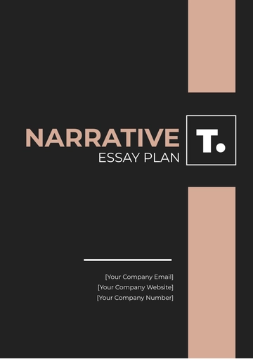 Free Narrative Essay Plan Template to Edit Online