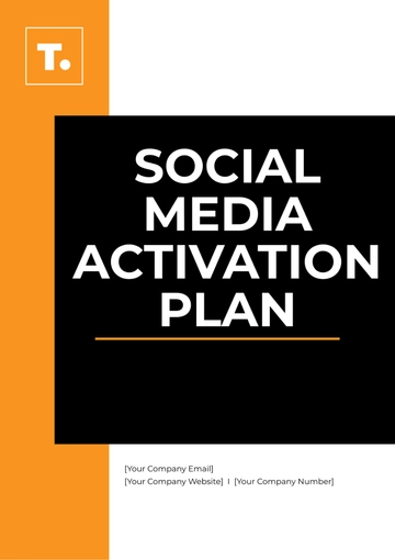 Free Social Media Activation Plan Template to Edit Online