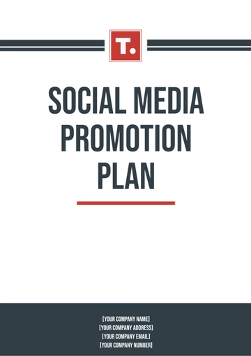 Free Social Media Promotion Plan Template to Edit Online