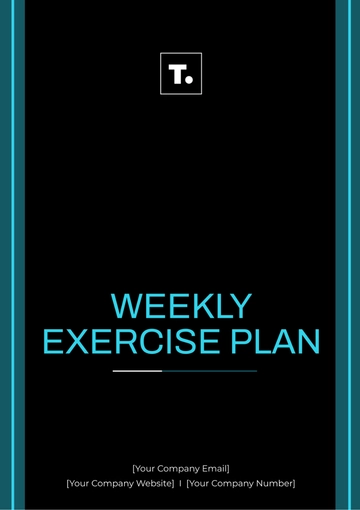Free Weekly Exercise Plan Template to Edit Online