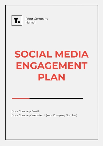 Free Social Media Engagement Plan Template to Edit Online