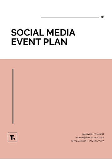 Free Social Media Event Plan Template to Edit Online