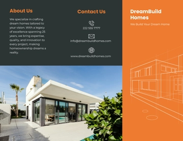 Free Home Builder Brochure Template to Edit Online