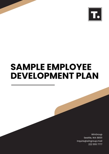 Free Sample Employee Development Plan Template to Edit Online