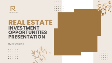 Free Real Estate Investment Opportunities Presentation Template to Edit Online