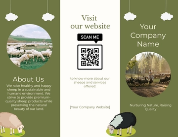 Free Sheep Farm Brochure Template to Edit Online