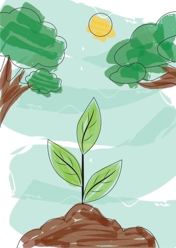Free World Environment Day Drawing with Oil Pastel Template to Edit Online