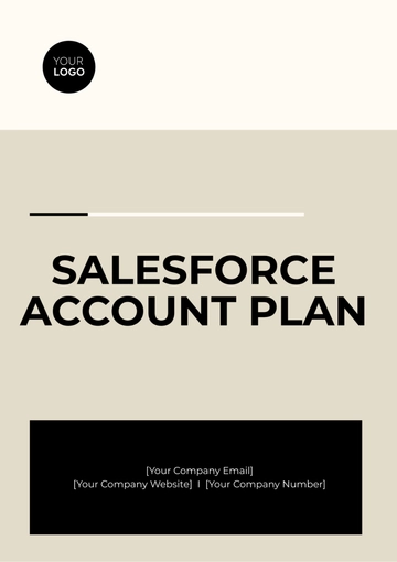 Free Salesforce Account Plan Template to Edit Online
